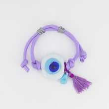 Cargar imagen en el visor de la galería, PULSERA LILA OJO MAXI