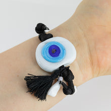 Cargar imagen en el visor de la galería, PULSERA NEGRA OJO MAXI